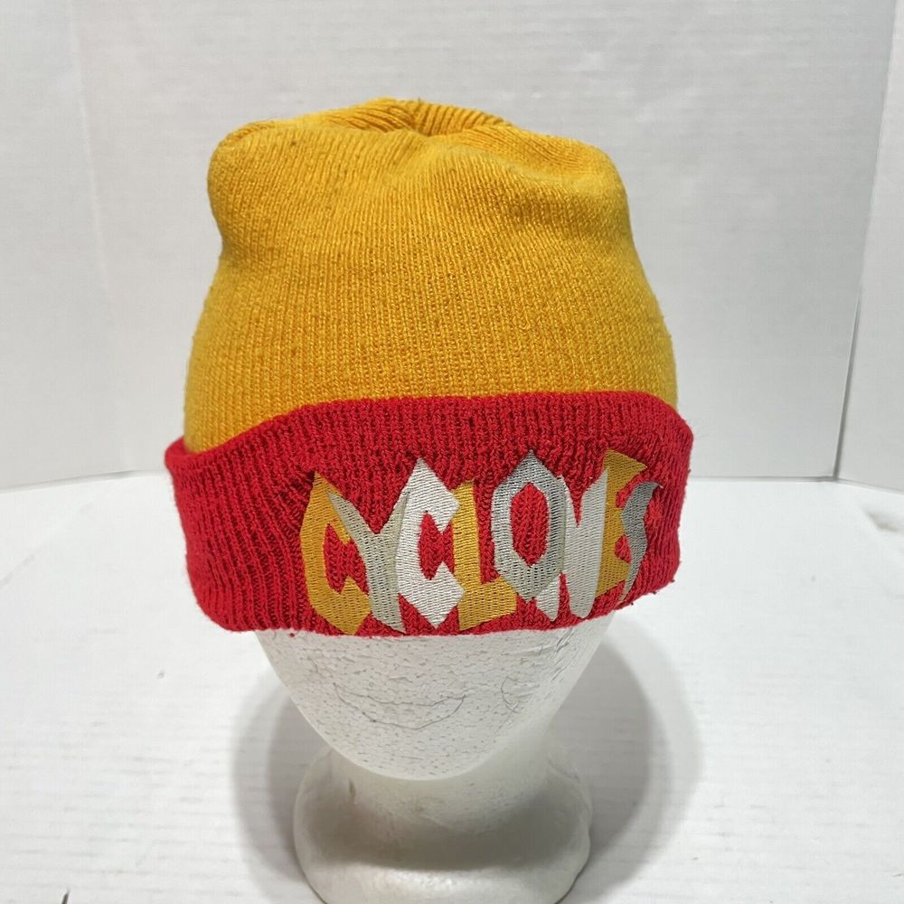 Vintage Iowa State Cyclones Winter Hat Beanie, Yellow, Youth One Size,